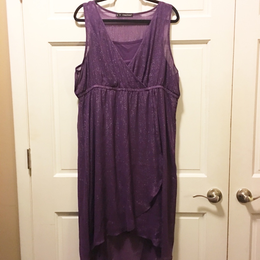 Maurices Purple High Low Dress